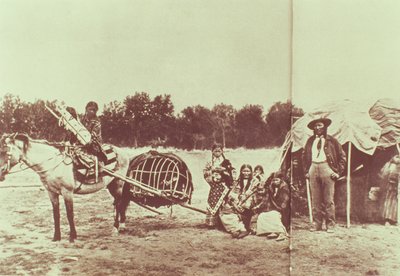 Cheyenne Indianen Onderweg, 1878 door American Photographer